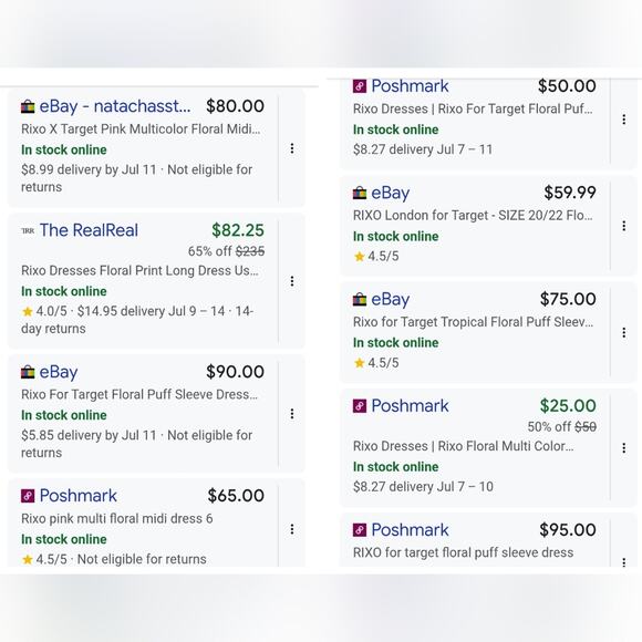 RIXO For Target NWT Bright Colorful Floral Puff Sleeve Midi Dress 8 RARE FIND - Picture 15 of 16